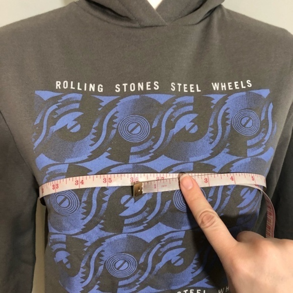 NWOT The Rolling Stones Steel Wheels Hoodie Top - Picture 10 of 12